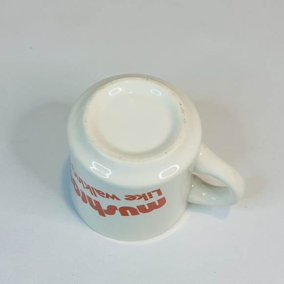 Vintage Mushrooms "Like Walking on Air" Coffee Mug Mervyn's Shrooms - Picture 7 of 7